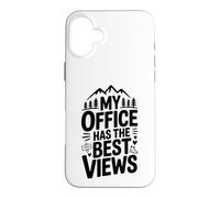 Funny Hiking My Office Has The Best Views Hiking Guide Case for iPhone 16 Plus