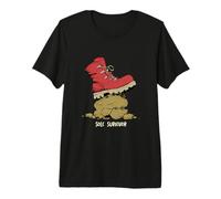 Funny Hiking Pun Sole Survivor for Outdoor Enthusiast Premium T-Shirt