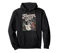 Funny Hiking Raccoon Forever Lost Hiker Raccoon Pullover Hoodie