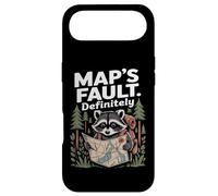 Funny Hiking Raccoon Map's Fault Definitely Hiker Raccoon Case for iPhone Air