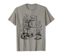 Funny Hiking River Otter Backpack Cute Vintage Cottagecore T-Shirt