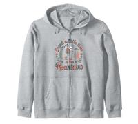Funny Hiking Spend A Little Time In The Mountains Zip Hoodie