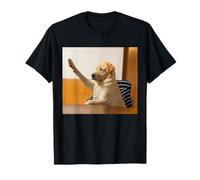 Funny Hilarious Dog Raising Hand Labrador Viral Cute Meme T-Shirt