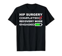 Funny Hip Replacement Surgery Recovery Get Well Soon T Shirt T-Shirt, Men, Black, 6X-Large