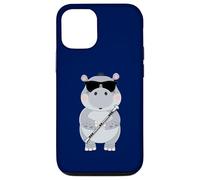 Funny Hippo Wearing Sunglasses Baton Twirling Case for iPhone 12/12 Pro