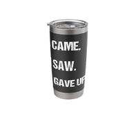 Funny History Pun Julius Caesar Quote Stainless Steel Insulated Tumbler