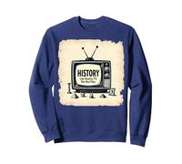 Funny History: Reality TV But Not Fake Sweatshirt, Adult Unisex, Navy, M