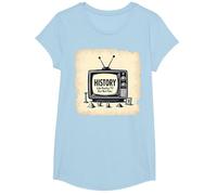 Funny History: Reality TV But Not Fake T-Shirt, Girls, Baby Blue, Medium