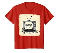 Funny History: Reality TV But Not Fake T-Shirt, Kids, Red, 3 Years