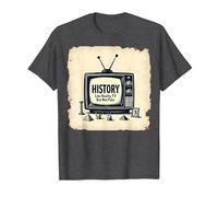 Funny History: Reality TV But Not Fake T-Shirt, Men, Dark Heather Grey, XXL