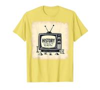 Funny History: Reality TV But Not Fake T-Shirt, Men, Lemon, L