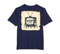 Funny History: Reality TV But Not Fake T-Shirt, Men's Big and Tall, Navy, 2X Tall