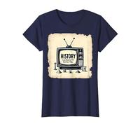 Funny History: Reality TV But Not Fake T-Shirt, Women, Navy, S