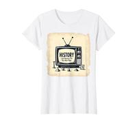 Funny History: Reality TV But Not Fake T-Shirt, Women, White, M