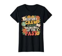Funny History Teacher Social Studies Back to School Value Graphic T-Shirt, Women, Black, M