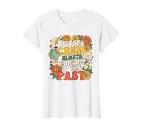 Funny History Teacher Social Studies Back to School Value Graphic T-Shirt, Women, White, M