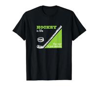 Funny Hockey is Life the Rest is just Details Value Graphic T-Shirt, Men, Black, S