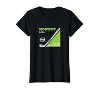 Funny Hockey is Life the Rest is just Details Value Graphic T-Shirt, Women, Black, M