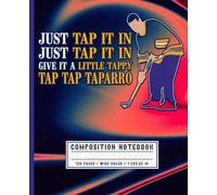 Funny Hockey Wide Ruled Notebook for Players, Teens & Coaches | Give It a Little Tappy Meme Journal