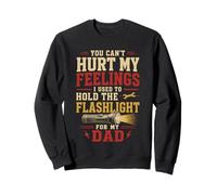 Funny Hold The Flashlight Helper For Dad Father Child Humor Sweatshirt