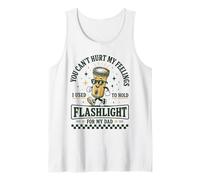 Funny Hold The Flashlight Helper for Dad Father Child Humor Tank Top