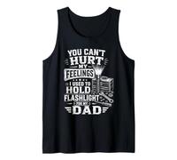 Funny Hold The Flashlight Helper for Dad Father Child Humor Tank Top