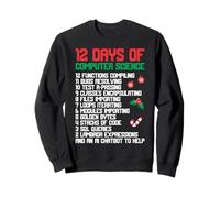 Funny Holiday 12 Days Computer Science Winter Xmas Christmas Sweatshirt