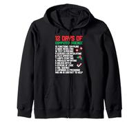 Funny Holiday 12 Days Computer Science Winter Xmas Christmas Zip Hoodie