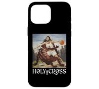 Funny Holy Cross Jesus Crossing Satan Basketball Christian Case for iPhone 16 Pro Max
