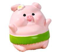 Funny Home Accent Beach Theme Cartoon Resin Pig Figurine Holiday Motif Creative Vacation Desktop Decoration for Office Desk Decoration