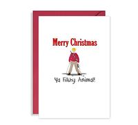 Funny Home Alone Christmas Card - Merry Xmas Ya Filthy Animal