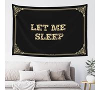 Funny Home Decor Let Me Sleep Tapestyr Bar Accessories Man Cave Stuff for Boys Room(100X150CM)