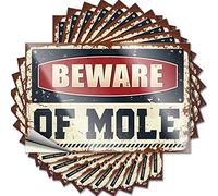 Funny Home Decor Sticker Personalized Bar - Funny Magnetic Bumper Beware of Mole: Fade Resistant Learner Driver Sign for Car(12X18CM-2Pcs)