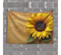 Funny Home Decor Sunflower Charm: A Bright and Beautiful Display Tapestry Room Accessories for Teen Boys Funny Room Decor(100X150CM)