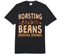 Funny Home Roaster Coffee Roasting Beans Brewing Dreams Comfort Colors Adult Heavyweight T-Shirt