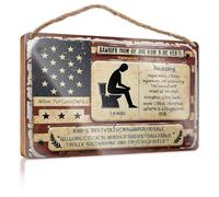 Funny Home Sign Amazing Experience: The Comfortable Toilet Visit That Changed Eve Wooded Sign Office Decor Bar Signs For Man Cave(20X30CM)