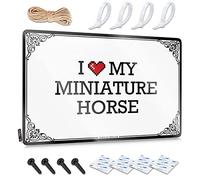 Funny Home Sign I Love My Miniature Horse Tin Sign Metal Signs Decor Bar Metal Tin Sign(20X30CM)