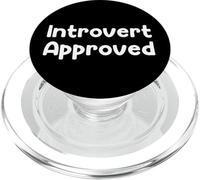 Funny Homebody Humor Design Cozy Introvert Approved tees PopSockets PopGrip for MagSafe