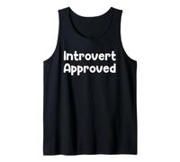 Funny Homebody Humor Design Cozy Introvert Approved tees Tank Top