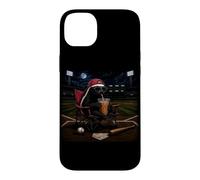 Funny Honey Badger Baseball Iced Coffee Love I Live Here Now Case for iPhone 14 Plus