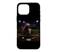 Funny Honey Badger Baseball Iced Coffee Love I Live Here Now Case for iPhone 16 Pro Max