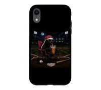 Funny Honey Badger Baseball Iced Coffee Love I Live Here Now Case for iPhone XR