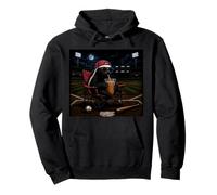 Funny Honey Badger Baseball Iced Coffee Love I Live Here Now Pullover Hoodie