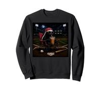 Funny Honey Badger Baseball Iced Coffee Love I Live Here Now Sweatshirt