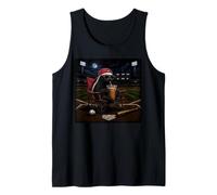 Funny Honey Badger Baseball Iced Coffee Love I Live Here Now Tank Top