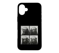 Funny Honey Badger Sunglasses Photo Booth Selfie Case for iPhone 16 Plus