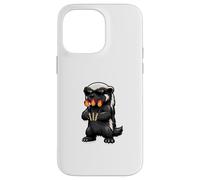 Funny Honey Badger Wearing Sunglasses Playing Darts Case for iPhone 14 Pro Max