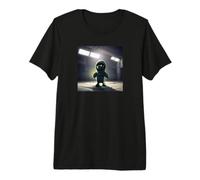 Funny Hooded Alien Creature UFO Extra-Terrestrial Martian Premium T-Shirt
