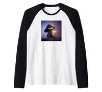 Funny Hooded Alien Creature UFO Extra-Terrestrial Martian Raglan Baseball Tee