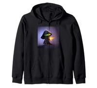 Funny Hooded Alien Creature UFO Extra-terrestrial Martian Zip Hoodie